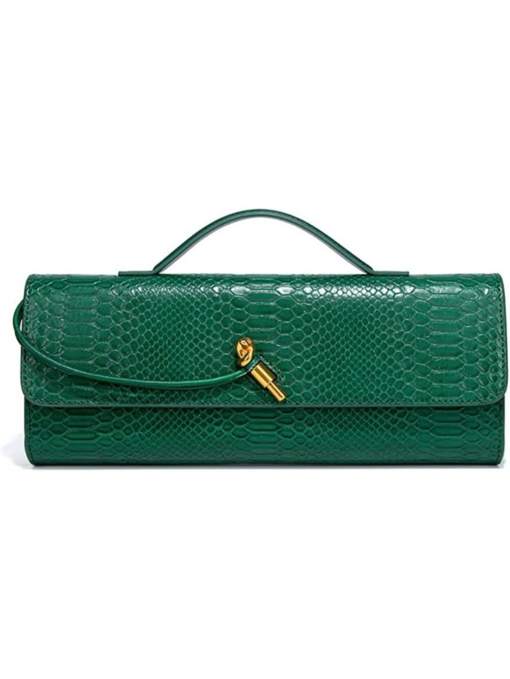 Chic Women's Crocodile Print Leather Clutch Bag | Stylish Evening Crossbody Tote